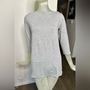 Testimony Women’s Gray Boatneck 3/4” Length Sleeves. Size Small. NEW With Tags!